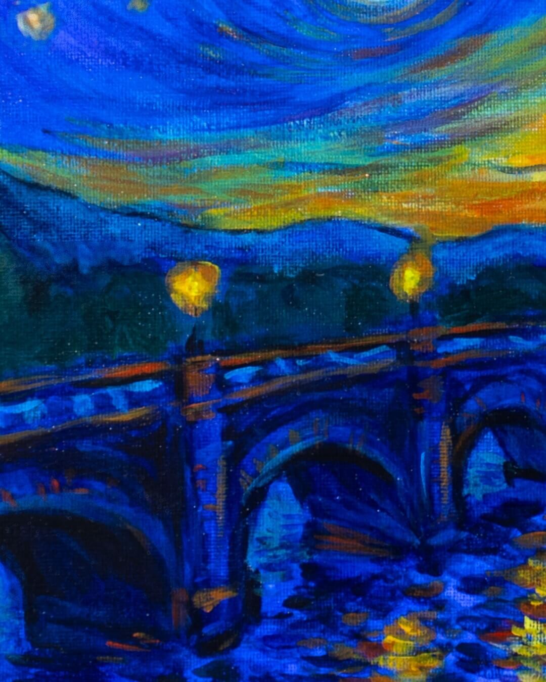 Dipinto L’Ultima Luce del Giorno Xiaoning Yu