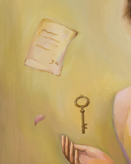 Dipinto - La Custode Del Segreto Xiaoning Yu Art