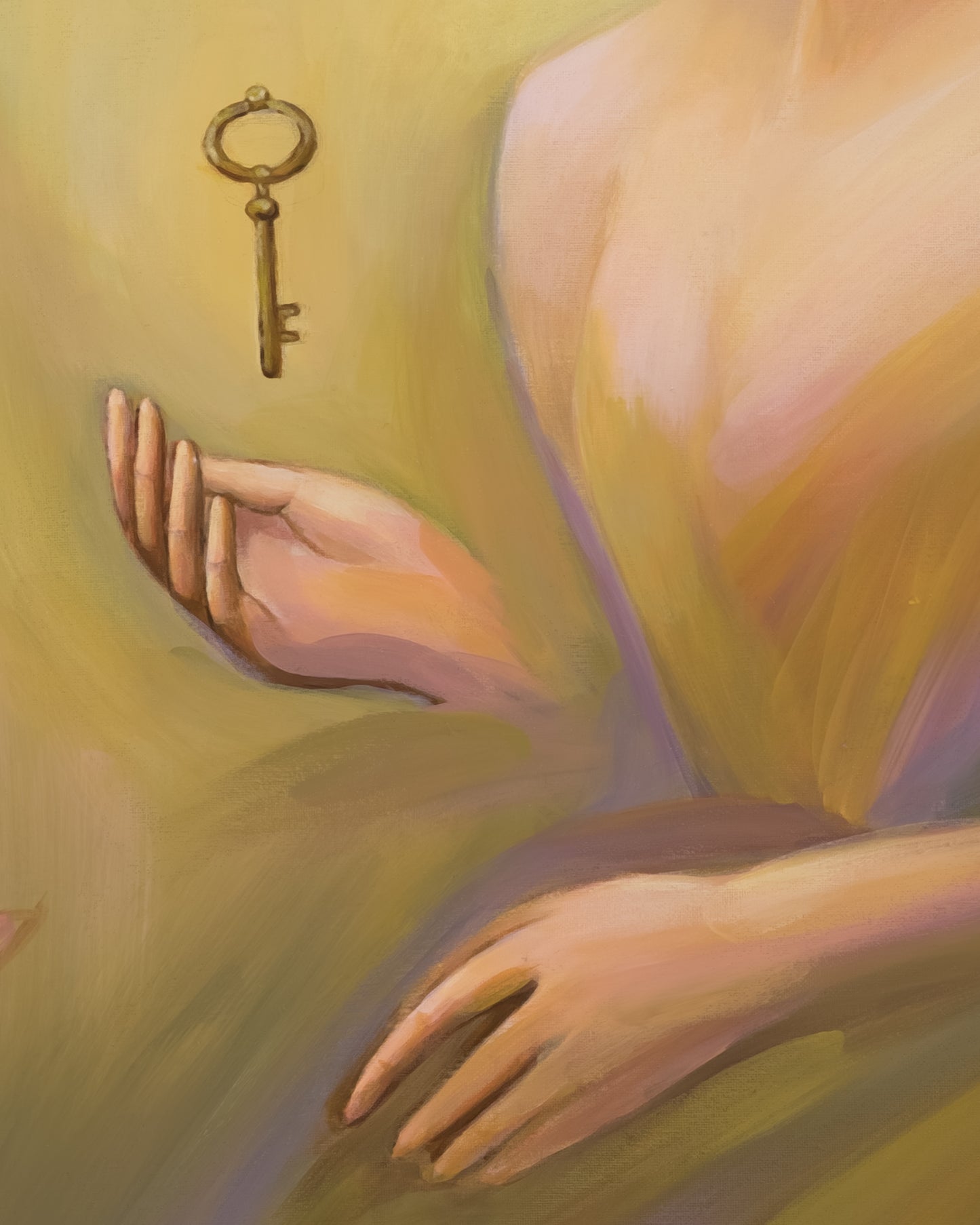 Dipinto - La Custode Del Segreto Xiaoning Yu Art